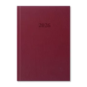   Period Standard 2026 B5 heti beosztású bordó műbőr határidőnapló