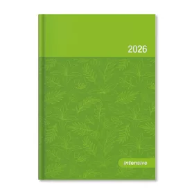  Period Intensive 2026 B6 heti beosztású zöld lakk határidőnapló