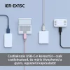 Sony IEREX15CB.CE7 USB Type-C vezetékes mikrofonos fekete fülhallgató