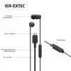 Sony IEREX15CB.CE7 USB Type-C vezetékes mikrofonos fekete fülhallgató