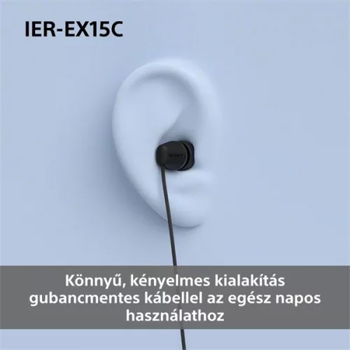 Sony IEREX15CW.CE7 USB Type-C vezetékes mikrofonos fehér fülhallgató