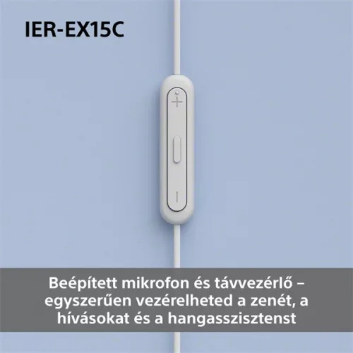 Sony IEREX15CW.CE7 USB Type-C vezetékes mikrofonos fehér fülhallgató