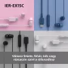 Sony IEREX15CW.CE7 USB Type-C vezetékes mikrofonos fehér fülhallgató