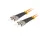 Lanberg FO-STST-MD21-0050-OG Multimode OM2 Duplex-Glasfaser-Patchkabel mit 2xST/UPC-Stecker, 5 m