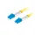 Lanberg FO-LULU-SD11-0100-YE Singlemode-Duplex-Glasfaser-Patchkabel mit 2xLC/UPC-Stecker, 10 m
