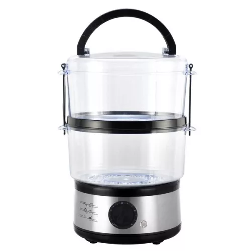 Hausberg HB-1350 400W kućište od nehrđajućeg čelika, 2 razine 4,8L, s funkcijom kuhanja na pari, kuhalo za rižu, kuhalo za hranu