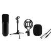 Štúdiový mikrofón SAL M 12 XLR-3,5 mm a statív