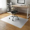 IRIS 90 x 130 cm, 0,8 mm dick, transparente Stuhlschutzmatte mit abgerundeten Ecken, im Karton