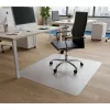 IRIS 90 x 130 cm, 0,8 mm dick, transparente Stuhlschutzmatte mit abgerundeten Ecken, im Karton
