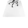 IRIS 90 x 130 cm, 0,8 mm dick, transparente Stuhlschutzmatte mit abgerundeten Ecken, im Karton