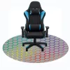 IRIS GAMER RAINBOW HEXAGON 120cm átmérőjű, 2mm vastag, hatszög mintás kerek padlóvédő székalátét