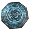 IRIS GAMER ELECTRIC 118x118cm, 3mm dick, quadratische Bodenschutzmatte für Stühle