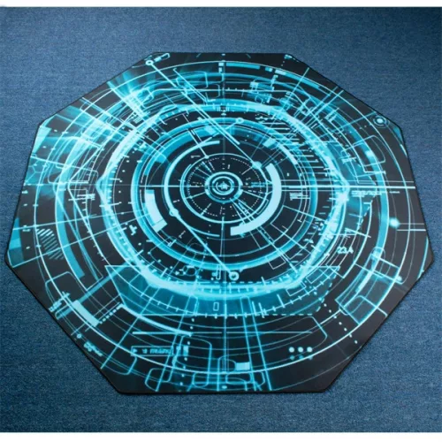 IRIS GAMER ELECTRIC  118x118cm, 3mm vastag, szögletes padlóvédő székalátét