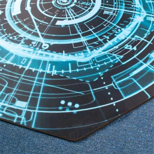 IRIS GAMER ELECTRIC 118x118cm, 3mm dick, quadratische Bodenschutzmatte für Stühle