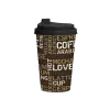 Ceașcă de cafea IRIS cu capac 340ml model mixt 161912-100