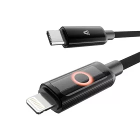   Kábel LED s rýchlym nabíjaním AVAX CB651 PULSEY 1m 27W USB-C - sieťový zdroj