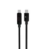 AVAX CB653 PULSEY 0,5m 60W USB-C sivý opletený rýchlonabíjací LED kábel