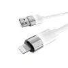Kábel pre kábel AVAX CB310 GLOWY 1m USB-A - Lightning biely