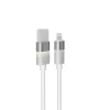 Kábel pre kábel AVAX CB310 GLOWY 1m USB-A - Lightning biely