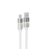 Kábel pre rýchle osvetlenie AVAX CB313 GLOWY 2m 18W USB-A - USB-C biely