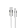 Kábel pre rýchle osvetlenie AVAX CB313 GLOWY 2m 18W USB-A - USB-C biely