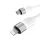 Kábel pre rýchle osvetlenie AVAX CB315 GLOWY 2m 27W USB-C - biely blesk