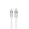 Kábel pre rýchle osvetlenie AVAX CB315 GLOWY 2m 27W USB-C - biely blesk