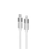 Kábel pre rýchle osvetlenie AVAX CB315 GLOWY 2m 27W USB-C - biely blesk