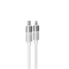 Kábel pre rýchle osvetlenie AVAX CB315 GLOWY 2m 27W USB-C - biely blesk