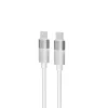 AVAX CB317 GLOWY 2m 60W USB-C biely rýchlonabíjací kábel