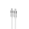 AVAX CB317 GLOWY 2m 60W USB-C biely rýchlonabíjací kábel