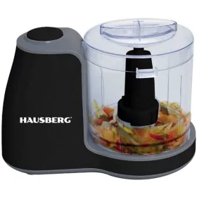   Hausberg HB-4504NG 100W čierny elektrický mini sekáčik 0,5L s medeným motorom