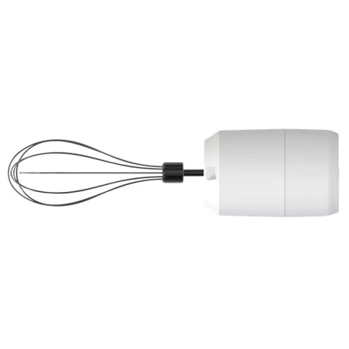 Ručný mixér Hausberg HB-4110 s bielym batériovým napájaním, výkonom 20 W a kapacitou 800 mAh.