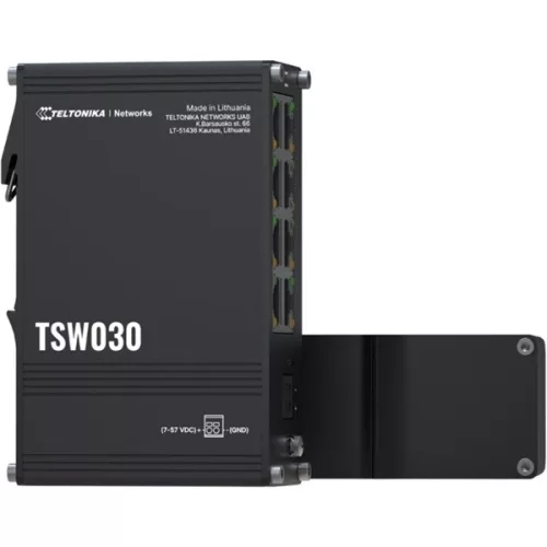 Teltonika TSW030 8x 10/100Mpbs FE LAN port nem menedzselhető DIN sínre szerelhető ipari switch
