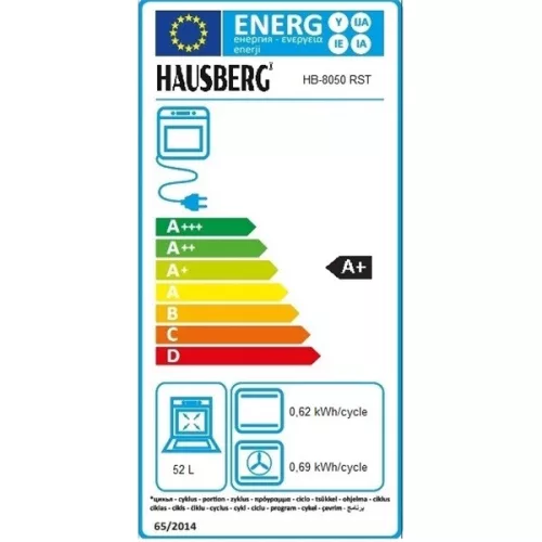 Hausberg HB-8050RST béžová, rustikálna, vstavaná, objem rúry: 57 l, gril, konvekčná rúra