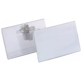 50 horizontale, transparente Namensschilder aus Karton (P+P)