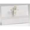 50 horizontale, transparente Namensschilder aus Karton (P+P)
