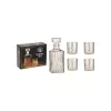 Set de 4 pahare de whisky WoMa 285 ml și carafă de 900 ml în cutie cadou