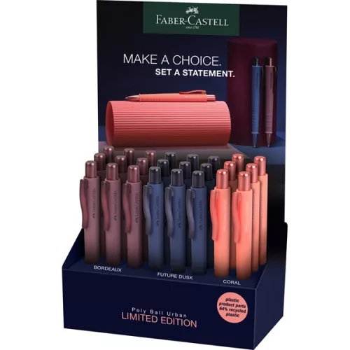 Faber-Castell Poly Ball Urban XB-kék írásszín alkonyatkék golyóstoll