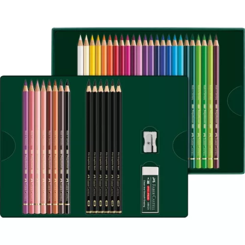 Faber-Castell Polychromos & Pitt Graphite Matt 40 db-os művészceruza készlet