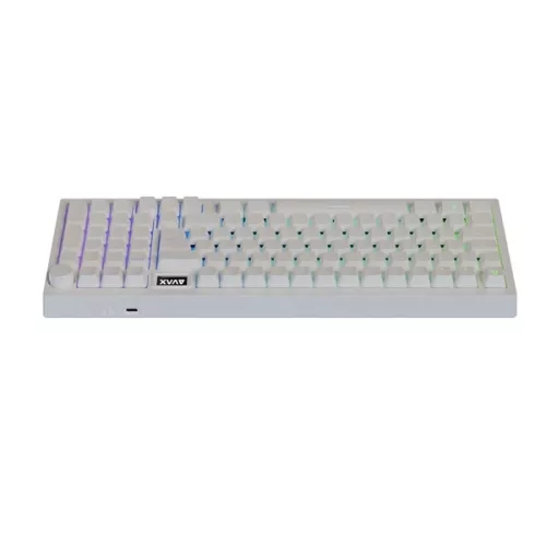 AVAX GM03 PRO 98% HUN tri-mode fehér mechanikus (Gateron yellow switch) billentyűzet