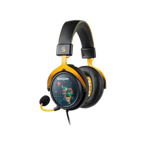 A4-Tech Bloody M595 Renegade Midnight USB fekete-sárga gamer headset