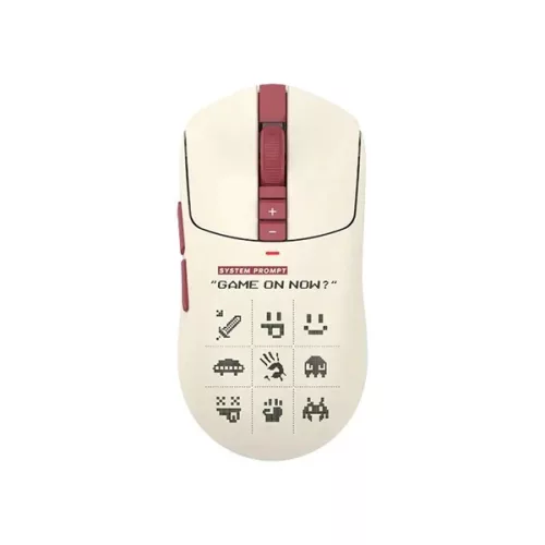 A4-Tech Bloody R72 Ultra Duo Pixels Red vezeték nélküli fehér gamer egér