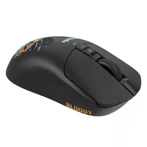 A4-Tech Bloody R72 Ultra Duo Renegade Midnight vezeték nélküli fekete gamer egér