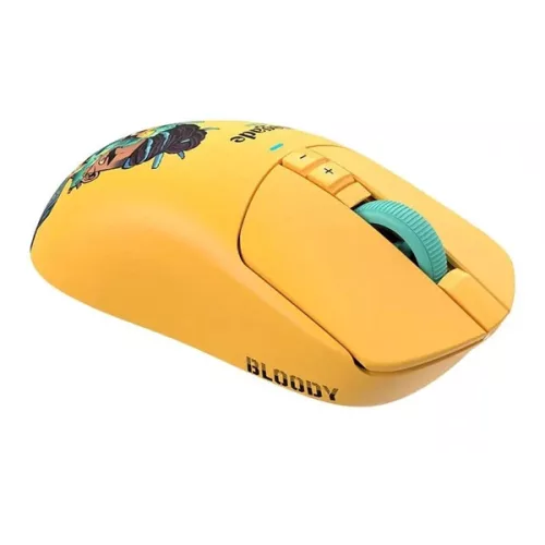 A4-Tech Bloody R72 Ultra Duo Renegade Sunset vezeték nélküli sárga gamer egér