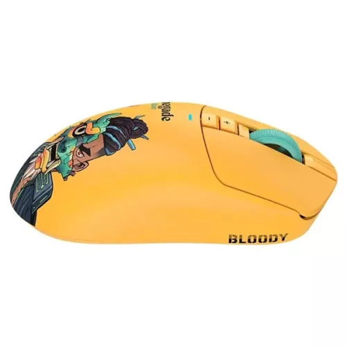 A4-Tech Bloody R72 Ultra Duo Renegade Sunset vezeték nélküli sárga gamer egér