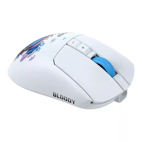 A4-Tech Bloody R73 Ultra Duo Nyx Mirage vezeték nélküli fehér gamer egér