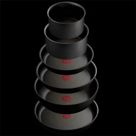   Tefal L3979542 Ingenio Exo Resist 13 részes fekete serpenyőkészlet