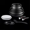 Tefal L3979542 Ingenio Exo Resist 13 részes fekete serpenyőkészlet