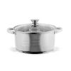 Set de vase de gătit premium TOO LP-7170 din oțel inoxidabil, 6 piese, oală/oală+capace de 7,2 litri + 10 litri + 13,3 litri